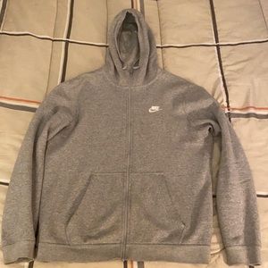 Nike Medium Grey Zip up